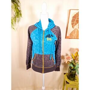 Billa Bong Women's Vintage Zipper Hoodie Jacket Size Medium